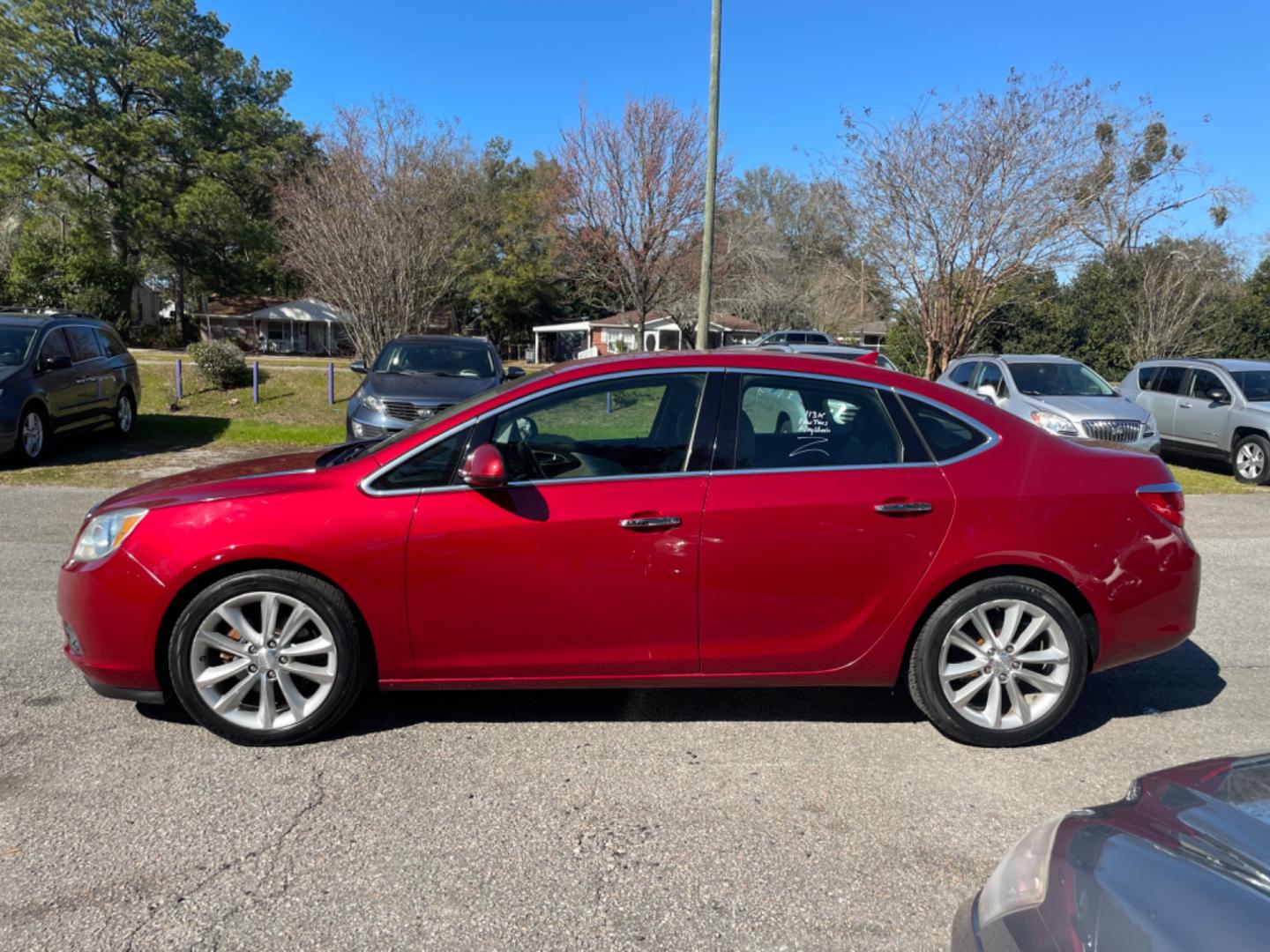 2012 RED BUICK VERANO CONVENIENCE GROUP (1G4PR5SK2C4) with an 2.4L engine, Automatic transmission, located at 5103 Dorchester Rd., Charleston, SC, 29418-5607, (843) 767-1122, 36.245171, -115.228050 - Photo#3